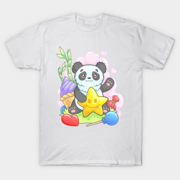 cute panda T-Shirt by YMFargon